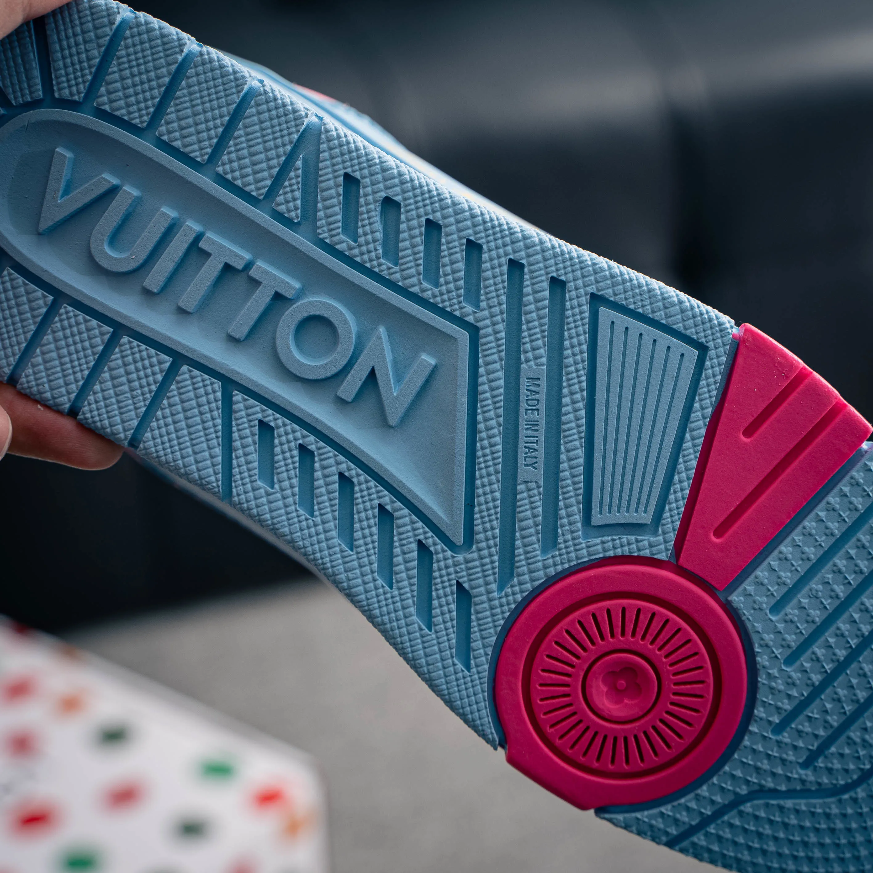 【 】 Louis Vuitton Trainer Sneaker Low Series Low-Top Retro Versatile Skate Shoes“ Virgil Abloh Retro Shoes ，